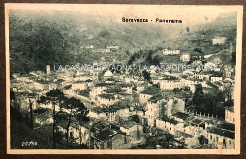 Cartolina seravezza panorama - cartolina,