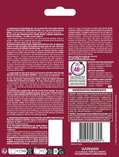 Garnier color shampoo - color,