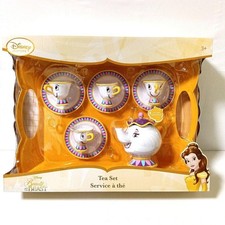 Disney La Bella e la Bestia Mrs. Potts Tea set Sound Figure Disney STORE NM