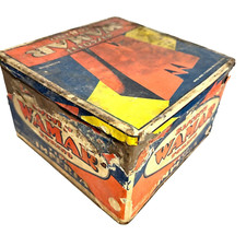 MUSEALE box insegna latta metallo vintage biscotti  WAMAR TORINO TIPO IMPERIA