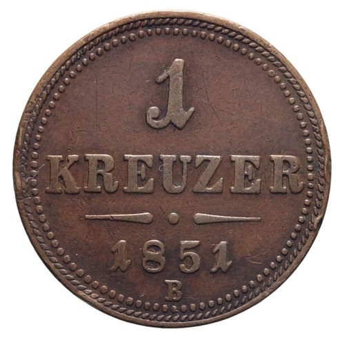 Austria 1 kreuzer 1851 - -,