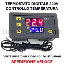 Termostato digitale 220V con sonda temperatura acquario growbox incubatrice Relè