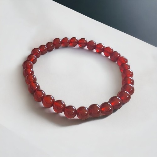Bracciale corniola 6mm pietre - bracciale,