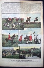1898 CACCIA VOLPE CAMPAGNA ROMANA spiritismo T. Fontana