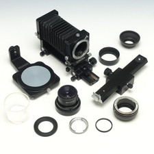 Sony Fit Contax Swing Shift Auto Soffietto PC + Guida di messa a fuoco + Rodagon 50 + Extra