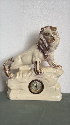 Leone orologio ceramica da - ceramica,