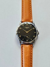 LONGINES-MANUALE-REF.6273-9-ACCIAIO-1955-CAL.12.68 Z-RARO QUADRANTE A NIDO D'APE