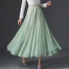 Lady Mesh Midi Skirt A-line