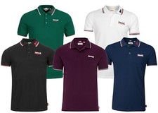 Polo Lonsdale Lion 100% cotone piqué boxe logo ricamato camicia slim fit