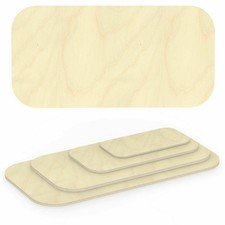 24mm Tavola IN Compensato Piano Con Eckenradius 100mm Legno Piastra Betulla