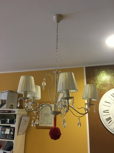 Lampadario ferro battuto - ferro,