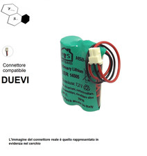 BATTERIA 2ER14505 7,2V  2,6Ah X SENSORE TASTIERA RADIO ALLARME DUEVI  BAT7V2SENS