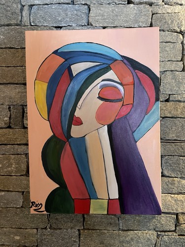 Quadro dipinto mano 50x60 - quadro,