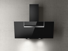 Elica Cappa Cucina Aspirante a Parete 90cm Vetro Nero - PRF0166929 SHEEN-S BL/A9