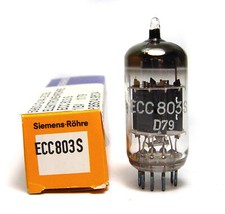 Siemens ECC803S Premium ECC83 / 12AX7 Audio Tube, E83CC, MIL NOS del 1979