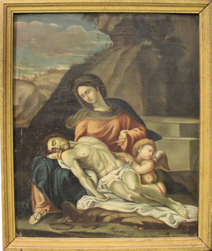 Pietà dipinto olio su - ad,