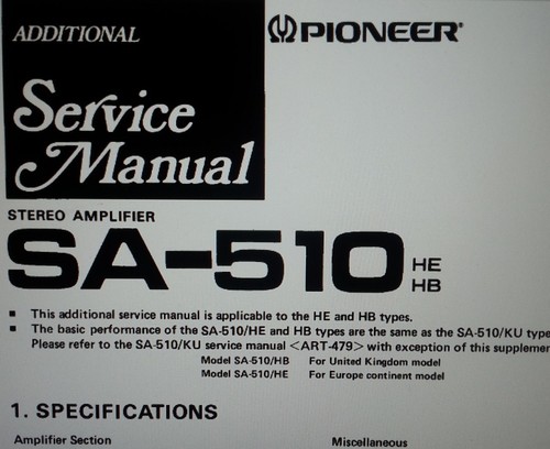 Service manual amplifier - service,