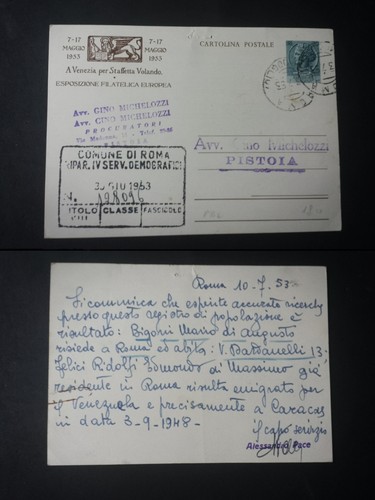 Intero postale 1953 lire - 1953, 20
