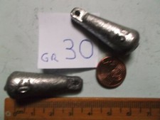 piombi con anello da pesca bolentino plomb palangrotte fishing lead gr 30 2pz