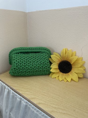 Borsa donna uncinetto fatta - fatta, a