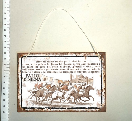 Targa decoro sport palio siena