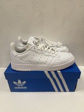 Scarpe da ginnastica uomo Adidas Originals Supercourt triple bianche UK8 nuove con scatola EE6037