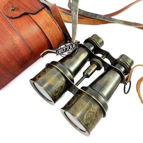 Antico binocolo marino ottone - binocolo,
