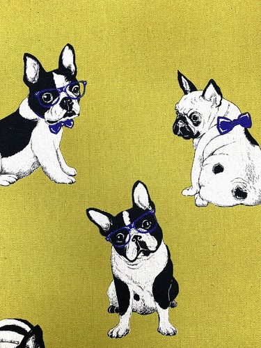 Tessuto cane bulldog - , carlino