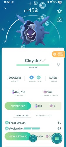 Pokemon cloyster lucido - pokemon,