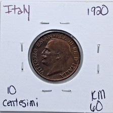 1920 Italy 10 Centesimi Victor