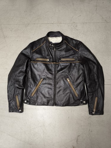 Giacca pelle vintage schegge - vintage,