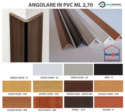 Paraspigolo pvc angolare - paraspigolo,