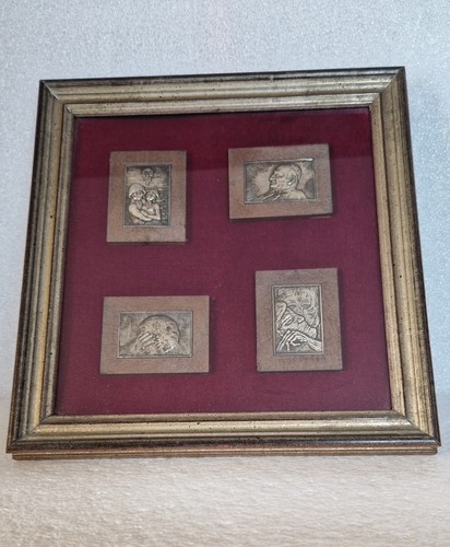 Quattro placchette argento - placchette,