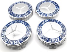 4 TAPPI COPRIMOZZO 75MM PER MERCEDES BENZ COMPATIBILI MERCEDES CLASSE A B C E 