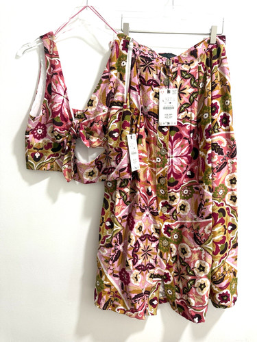 Zara set top gonna floreale - &,