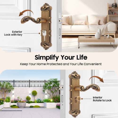 Serratura porta bronzo - ,