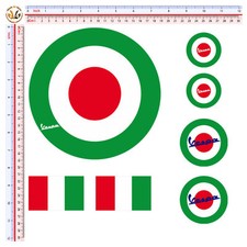 Tricolor stickers flag - , italy