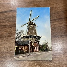 CARTOLINA PICCOLA COLORI VINTAGE HOLLANDSE MOLEN DUTCH WINDMILL