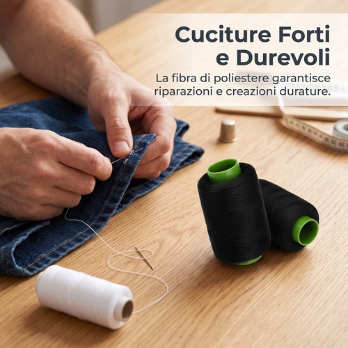 Filo cucito poliestere - da, in