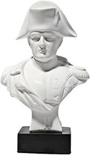 Busto Statua Scultura in Marmo Del Imperatore Francese Napoleone Bonaparte 13 Cm