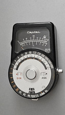 Capital -made in japan anni 70 -esposimetro analogico mai usato-fogli istruzioni