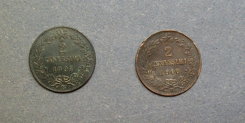 Centesimi 1897 1900 - centesimi,