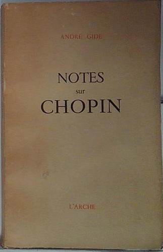 Gide andré notes sur chopin - gide,