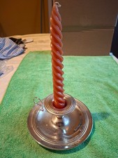 Bugia Portacandela con candela in acciaio inox