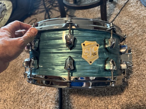 Sjc custom drums blue pearl - drums,