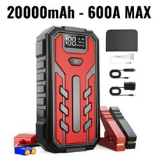 Booster Jump Starter 600A Avviatore Emergenza Batteria Auto Moto Litio Powerbank