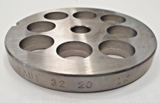 PIASTRA ACCIAIO INOX TRE SPADE TRITACARNE TC 32 - FORI 20 mm- ORIGINALE TRESPADE