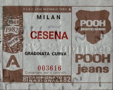 Biglietto stadio Milan Cesena