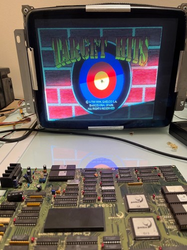Target hits jamma arcade pcb - target,