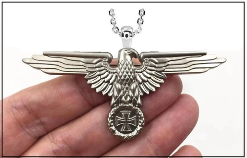 Collana aquila argento - collana,